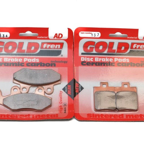 Brake Pads Front & Rear For Peugeot Satelis 125 Blue Line 2015