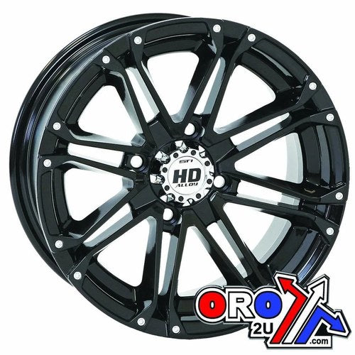 Alu Rim Sti 12x7 4/156 Black, 12HD313, Wheel Offset 4+3