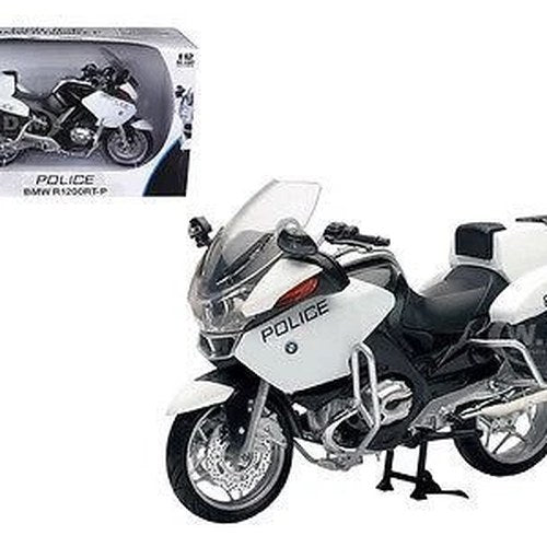 Newray Die Cast Model BMW R1200 RT-P U.S. Police Bike, Scale 1:12