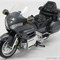 Newray Die Cast Model Honda GL1800 Goldwing, Grey And Silver, Scale 1:12