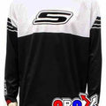 S-LINE MX X-LARGE Jersey BLACK/WHITE