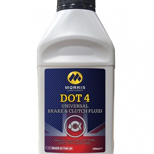 Morris DOT 4 BRAKE/CLUTCH Fluid 500ml