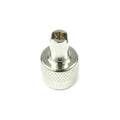 Tyre valve cap key type silver