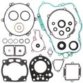 Kawasaki KX 125, 1990-1991, Complete Gasket Set with Seals - KX125