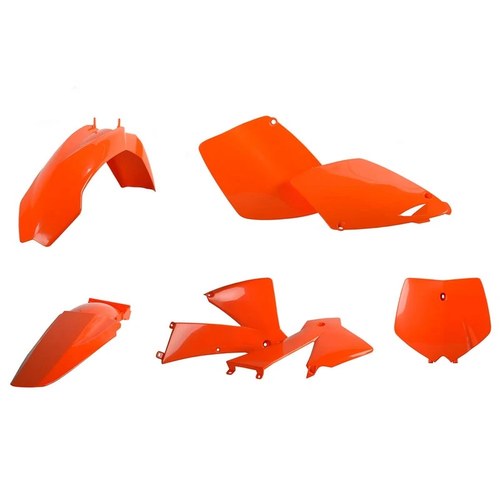 Polisport Plastic Kit KTM SX 01-02, Exc 03, Full Orange