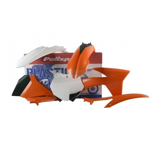 Polisport Plastic Kit + Fork Guards KTM SX125-250 2012, OEM 12