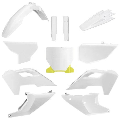 Polisport Plastic Kit + Fork Guards Husqvarna TC/FC 2023-2024, White