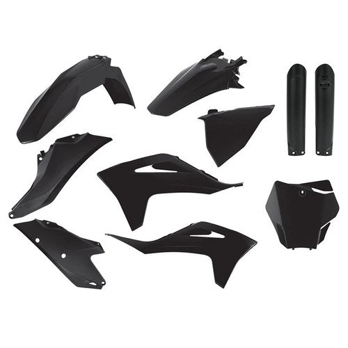Polisport Plastic Kit + Fork Guards Gas MC-F/EX-F 250-450 2021-2023, Black