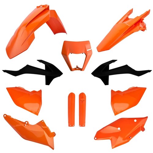 Polisport Plastic Kit + Fork GUARDS/MASK KTM EXC/EXC-F 2017-2019, OEM17/19