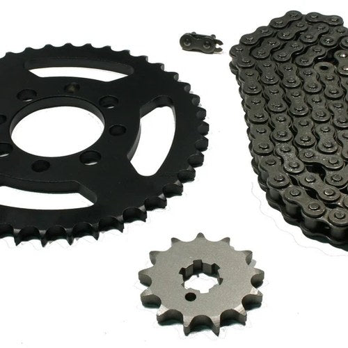 Kawasaki KE100, 1982-2001, Chain & 13/40 Sprocket Set - Geared Down, More Power