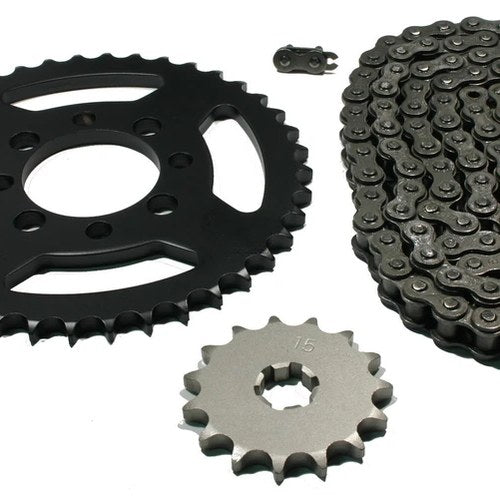 Kawasaki KE100, 1982-2001, Chain and 15/40 Sprocket Set - KE 100