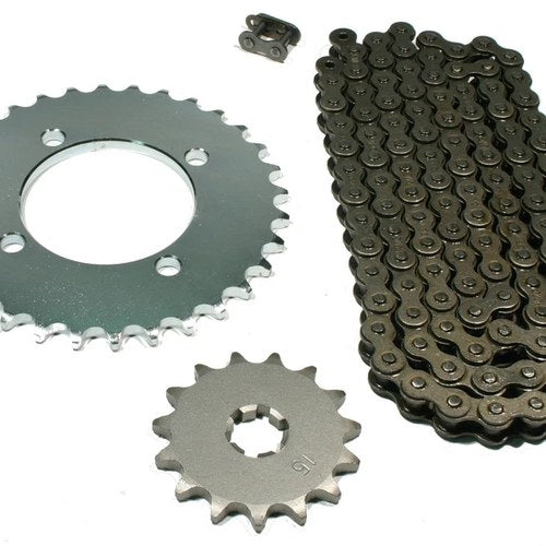 Yamaha PW80, 1983 1984 1985 1986, Chain and 15/32 Sprocket Set - PW 80
