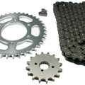 Kawasaki KZ550H, 1982-1983, O-Ring Chain and Sprocket Set - KZ 550H, 550, GPZ550
