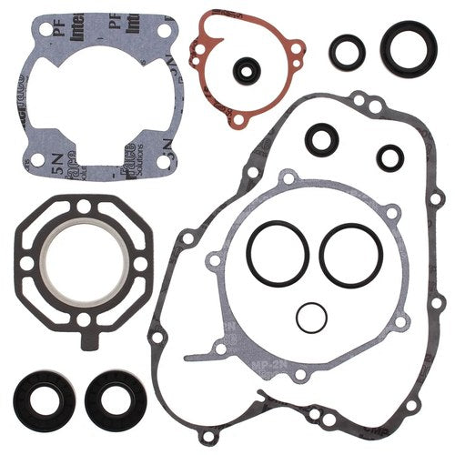 Kawasaki KX 80, 1988-1989, Complete Gasket Set with Seals - KX80