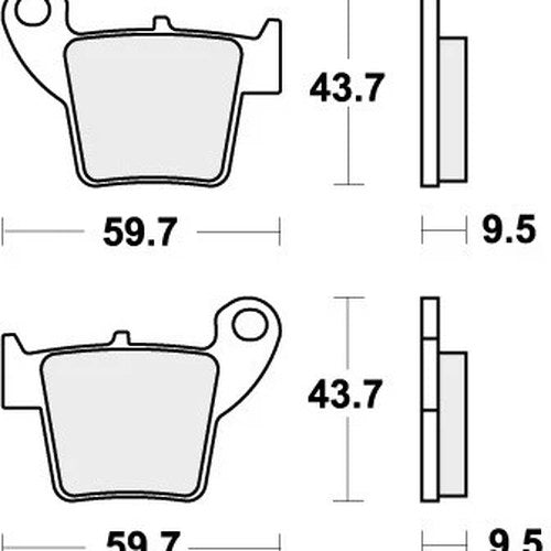 Sbs Brake Pads Rear For TM MX 85 2013 - 2025