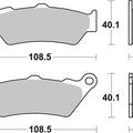 Sbs Brake Pads Front For BMW 125 C1 2000 - 2003