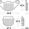 Sbs Brake Pads Rear For Quadro D 350 2011 - 2015