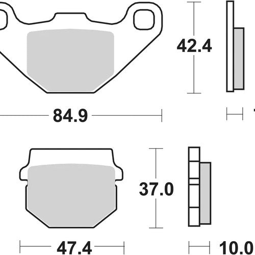 Sbs Brake Pads Rear For Malaguti 125 Monte 2020