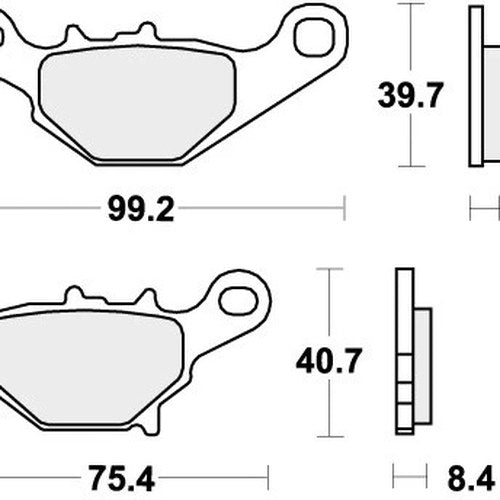 Sbs Brake Pads Rear For Suzuki RM 85 2005 - 2025