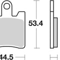Sbs Brake Pads Front For Sym 250 Gts 2007 - 2011