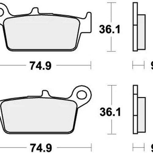 Sbs Brake Pads Front For Jincheng JC 125 2B 1997