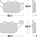 Sbs Brake Pads Rear For Honda Nss 250 2000 - 2004