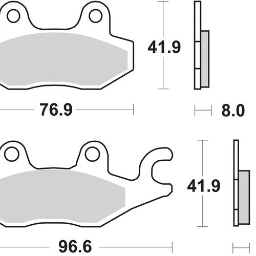 Sbs Brake Pads Front For Yamaha Tzr 50 1990 - 1992