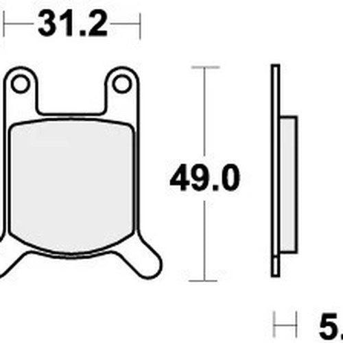 Sbs Brake Pads Front For Fantic 50 Super Six 1983