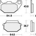 Sbs Brake Pads Rear For Kymco 150 MXer 2003 - 2013