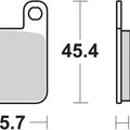 Sbs Brake Pads Rear For Malaguti Nkd 50 2004 - 2009