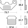Sbs Brake Pads Rear For Stomp 125 Elite 2007 - 2009