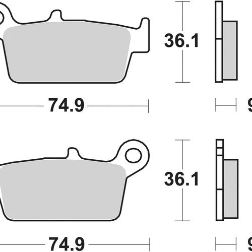 Sbs Brake Pads Front For Kymco 90 Manboy 1996 - 2001