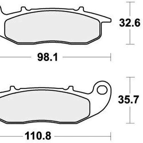 Sbs Brake Pads Front For Honda Crf 250 L 2013 - 2015