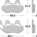 Sbs Brake Pads Front For Zero DS 0 ZF6.0 2010 - 2012