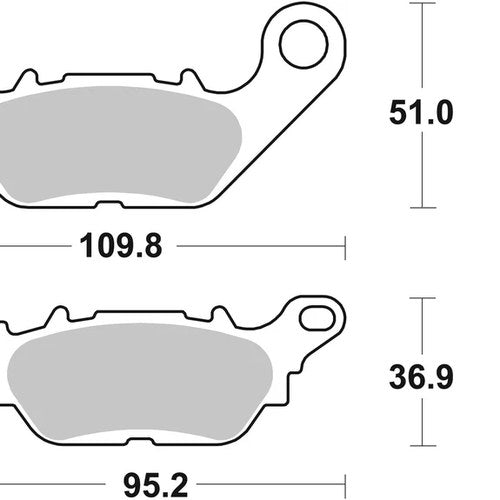 Sbs Brake Pads Rear For Yamaha Gpd 125 N - Max 2015 2024