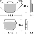 Sbs Brake Pads Rear For Polaris 200 Sawtooth 2006 - 2007
