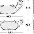 Sbs Brake Pads Front For Yamaha 135 Crypton X 2008 - 2014