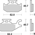 Sbs Brake Pads Rear For Benelli 250 Caffenero 2008 - 2014