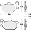 Sbs Brake Pads Front For Yamaha XV 920 K, MK, Virago 1983