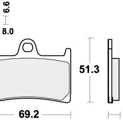 Sbs Brake Pads Front For KTM RC 250 Upgrade DS 2014 - 2015