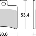 Sbs Brake Pads Rear For Malaguti K 400 Madison 2002 - 2011