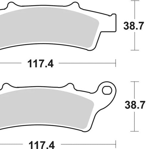 Sbs Brake Pads Front For Kymco 125 New Downtown 2016 - 2017