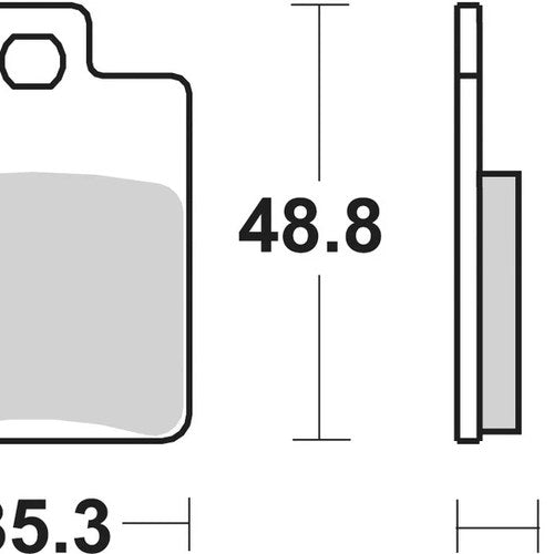 Sbs Brake Pads Front For Piaggio Vespa 50 Zip Rst 1996 - 1997