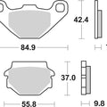 Sbs Brake Pads Rear For Peugeot 125 Pulsion Allure 2019 - 2022