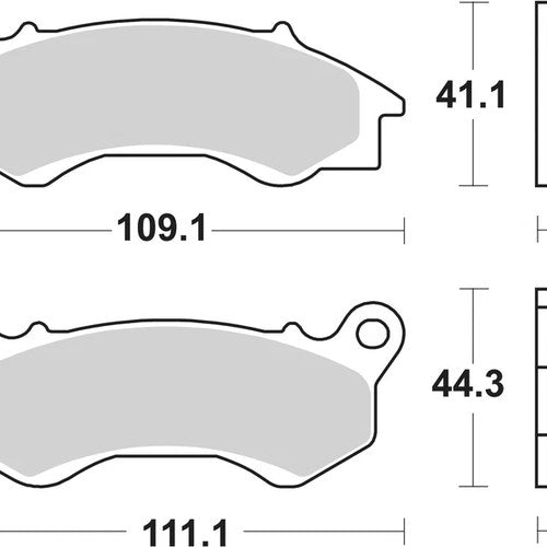 Sbs Brake Pads Front For Peugeot 125 Django Allure 2014 - 2016