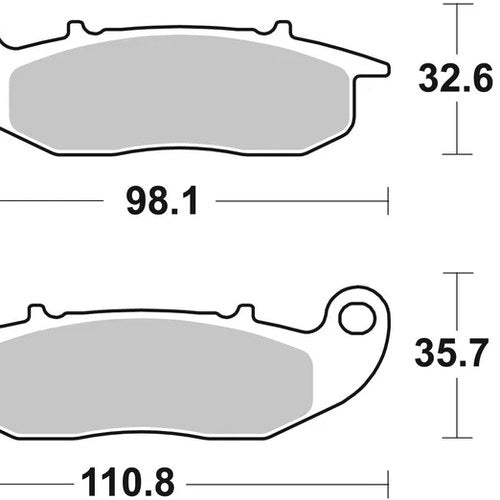 Sbs Brake Pads Front For Piaggio Vespa 50 Liberty 4T 2015 - 2022