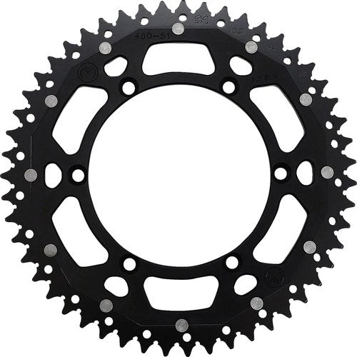 Rear Dual Sprocket For Kawasaki KX 125 E 1987