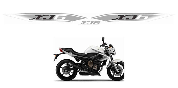 Replica XJ6 tank decal set for the white Yamaha XJ6N 2009-2010