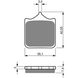 Brake Pads 1312-20287814, image 2 of 3