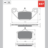Brake Pads GF037, image 2 of 2